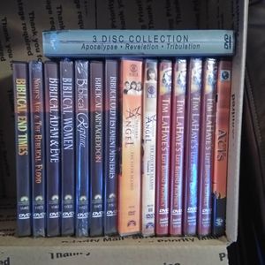 Lot of faith based DVDs, some unopened